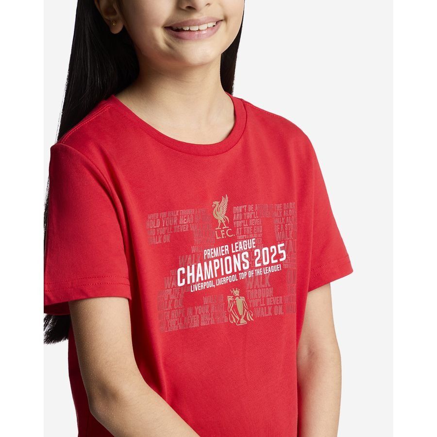 Liverpool T-Shirt EPL Champions 2024/25 - Red Kids-SoccerKits Hub | Buy Soccer Jerseys Online